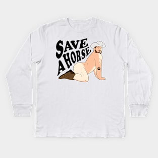 Save a horse vol.2 - Bryton Wood - light tee Kids Long Sleeve T-Shirt